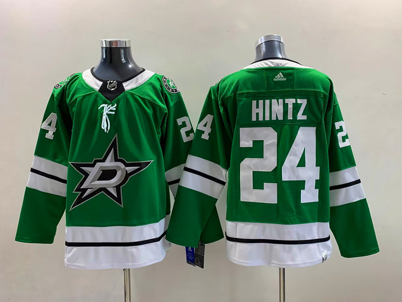 Men's Dallas Stars Roope Hintz #24 Kelly Green Home Breakaway Jersey